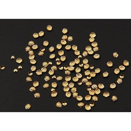 New Arrivals100PCS/Lot 3D Kawaii Shell Design Gold/Silvver Metal Nail Art 3D Nail Art Charm Decorations Nail Art DIY Decorations