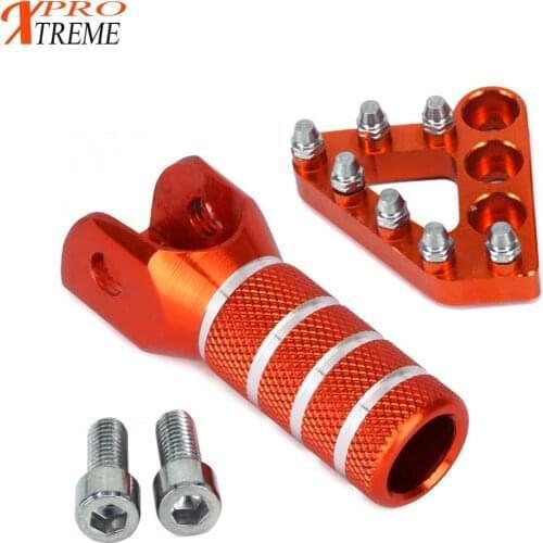 Gear Shift Shifter Lever Tip Rear Brake Pedal Step Set For Husqvarna KTM SMC SUPERMOTOR ENDURO 690 SX XC EXC SX-F 125-530