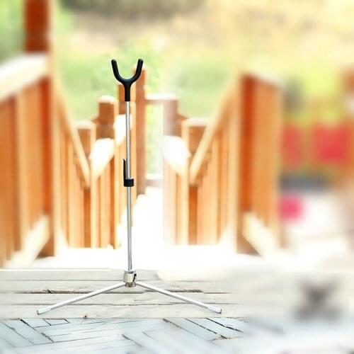 Inverted straight pull the traditional competitive bow stainless steel bow stand to put the bow bracket archery support
