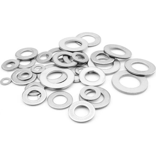 10 Pcs M3/4/5/6/8/10/12/14/16/18/20 TA2 GR2 Titanium Bolt Screw Spacer Flat Washer Anti Corrosion 10 PCS