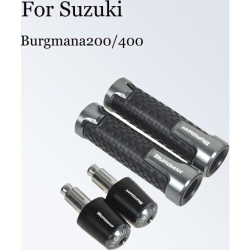Suitable for Suzuki Burgmana200/400 Modified Handle Cover Handlebar Plug Aluminum Alloy Handle Rubber Handle Plug