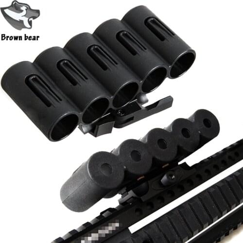 Optimizes 20mm picatinny Rail Mount Polymer Shot gun Quick Release Shell Holder Carrier for Tactical Hunting Airsoft Paintball
