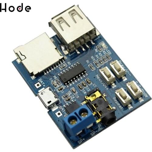 TF card U disk MP3 Format decoder board amplifier decoding audio Player module