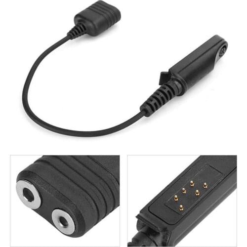 UV9RLUS K-Head Audio Adapter Cable Walkie Talkie Headphones Speaker Microphone Adapter Cable Speaker Adapter Cable for Baofeng