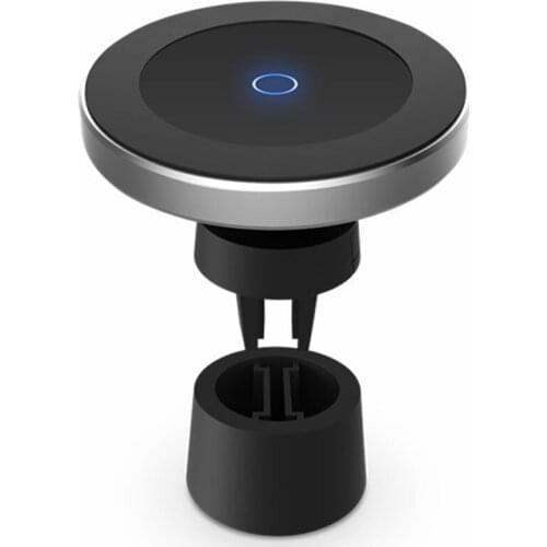 360 Rotate Magnetic QI Car Wireless Charger Stand Dashboard for Air Vent Cell Phone Holder Strong Magnets Car Holder
