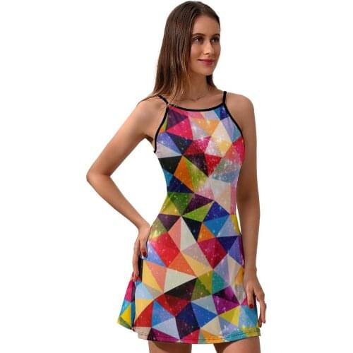 Space Dress Suspender Holiday Wholesale Dresses Cute Female Spandex Patterns One-Piece Dress
