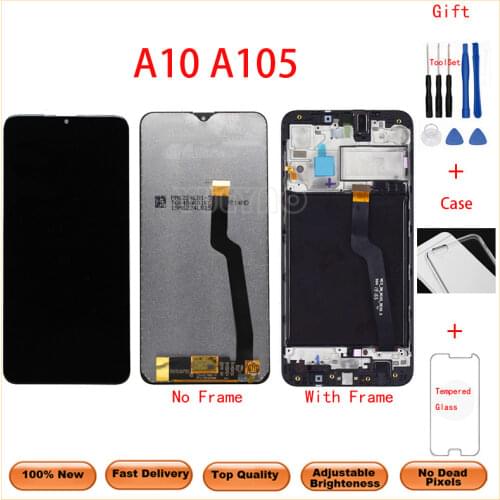 A10 LCD For Samsung Galaxy A10 A105 A105F SM-A105F LCD Display Screen replacement Digitizer Assembly with Frame