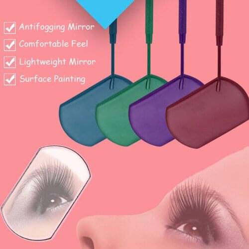 1PC Checking Eyelash Extension Mirror Large Makeup Magnifying Beauty Handle Mirror for Checking False Eyelashes Tool Makeup Tool