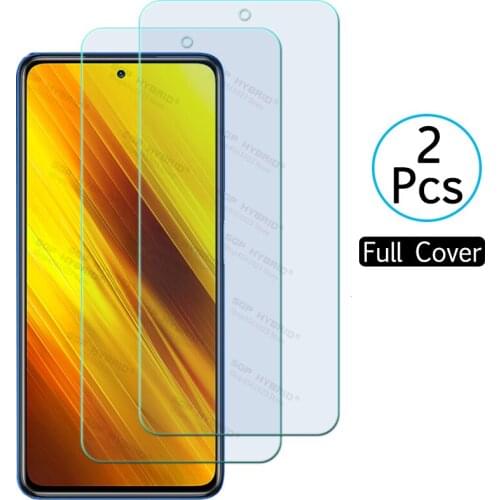 2 Sheets Screen Protector For Xiaomi Poco X3 NFC Light Tempered Glass on Xiomi Xaomi Mi Poco X3 NFC Clean HD Sklo Cover 6.67