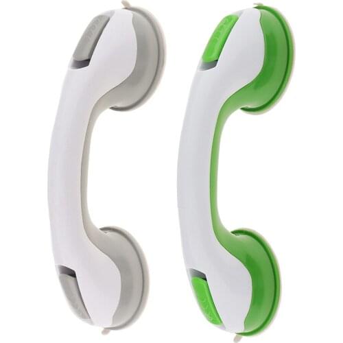 2pcs Durable Suction Helping Handle Safety Cup Grab Bar Handrail Bathroom Shower Bathtubs Grip Rails 10