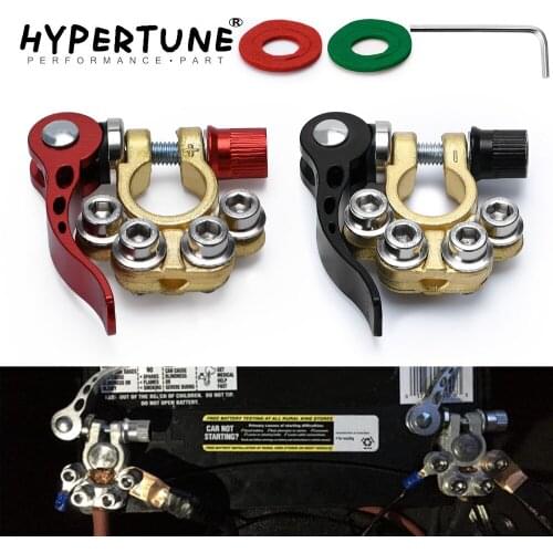 2 PCS Quick Disconnect Car Battery Main Cable Post Terminal Shut-off Connectors for 12v 6v 24v Boat Race Car UTV Tractor Truck