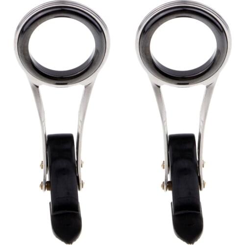 2Pcs Fishing Pole Guide Eye Ceramic Ring Foldable DIY Building Rod Part Tip Repair Kit Dropshipping