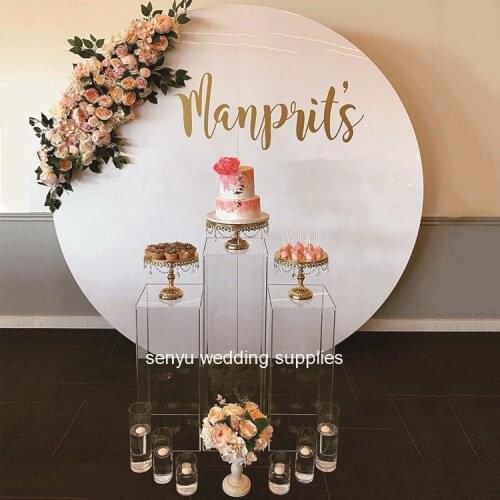 3pcs/set) New style Wholesale Acrylic crystal square Wedding Backdrops For Decoration senyu0311