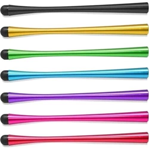 500pcs/lot Universal Touch Screen Pen Long Section Waistline Pen Capacitive Stylus Pen for IPhone IPad Android Tablet PC