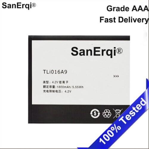 SanErqi TLI016A9 Battery For Alcatel One TouchTCLJ600t TCLJ630T Phone Batterie
