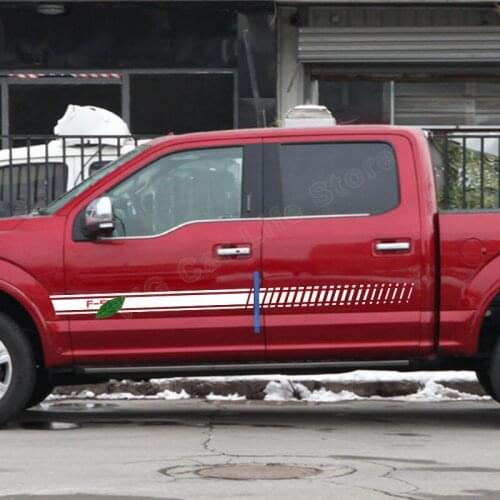Car Side Stickers For Ford F550 F650 Car Decoration Vinyl Decals Car Side Stripes Skirts Graphics Auto Accessories