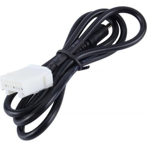 SOONHUA Car AUX Audio Adapter Cable 3.5mm AUX Adapter Cables Plug And Play For Mazda 2 3 5 6 2006-2013