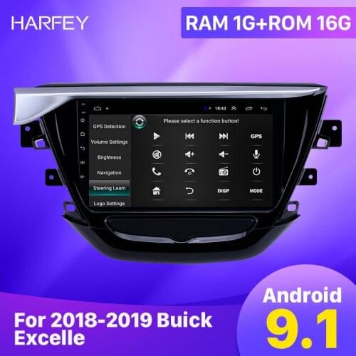 Harfey Car Multimedia player 9" Android 9.1 car GPS Radio for 2018-2019 Buick Excelle HD Touchscreen support Carplay OBD2 TPMS