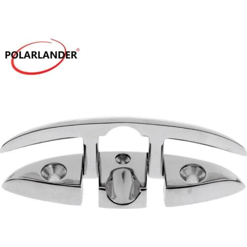 Base Hardware Cleat Boat Folding Flip Up Stainless Steel Marine Stud Mount 6