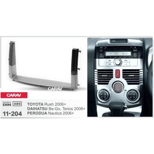 CARAV 11-204 Top Quality Radio Fascia for TOYOTA Rush /DAIHATSU Be-GoTerios/PERODUA Stereo Fascia Dash CD Trim Installation Kit