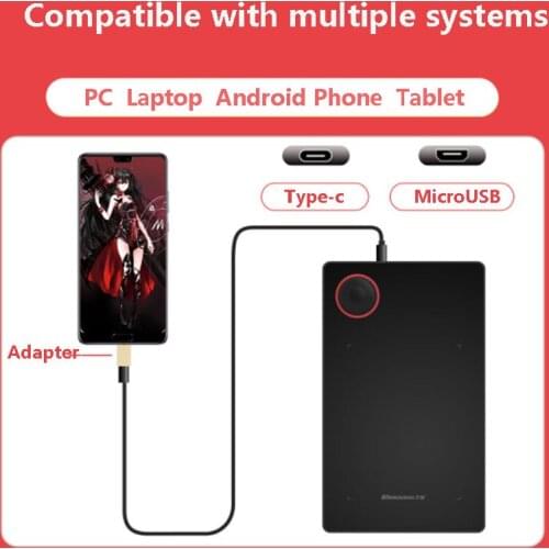 G50 Graphics Drawing Digital Tablet Can Connect Android Phone Windows MAC WIth 4 Shortcut Keys 8192 Battery-Free Stylus Pen