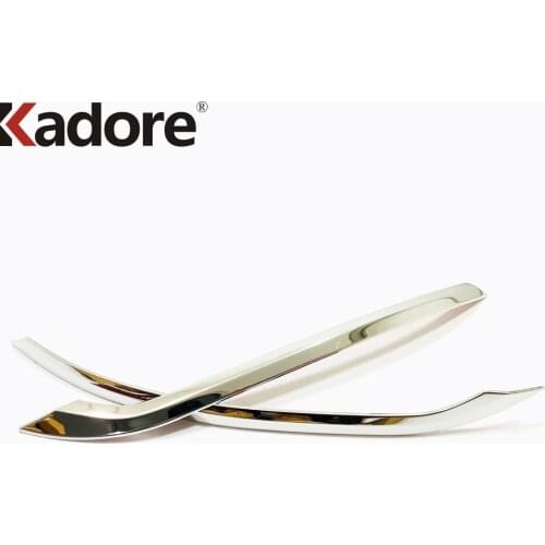 For VW Volkswagen Golf MK8 Pro R 2021 2022 Stainless Steel Rear Foglight Fog Light Eyebrow Strips Cover Trim Car Accessories