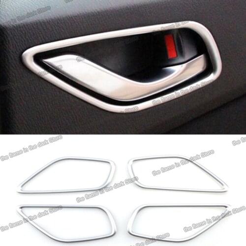 Lsrtw2017 for Mazda CX-5 CX5 2012 2013 2014 2015 2016 Chrome Interior Door Handle Trim Decoration Accessories Auto Sticker