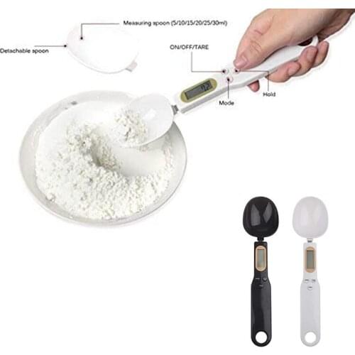 Electronic Weighing Spoon Portable Digital LCD Measuring Spoons Coffee Sugar Gram Spoon Scale Kitchen Scale Baking Accessories