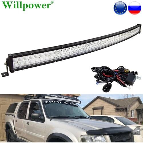 Offroad Car Roof Lightbar 288 50 inch Curved LED Light Bar For Ford Jeep Chevy Dodge 4runner 4x4 Truck Pickup SUV LED Bar Light