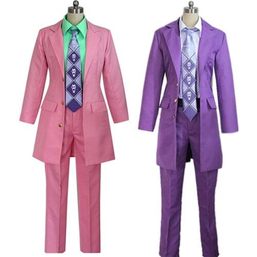 JoJos Bizarre Adventure Part 4 Kira Yoshikage Cosplay Costume for Halloween Christmas Carnival