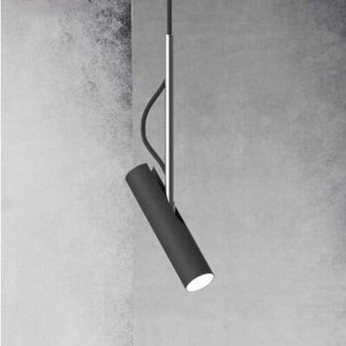 L Nordic bedroom bedside chandelier Modern minimalist single angle designer long bar bar spotlight Danish small chandelier