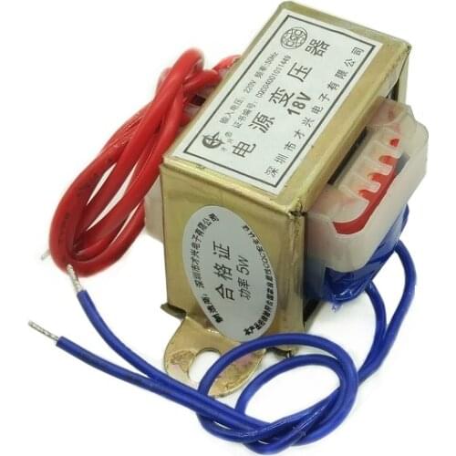 Power Transformer EI41-5W Type 5W DB-5VA 220V to 18V 0.27A AC AC18V 277mA