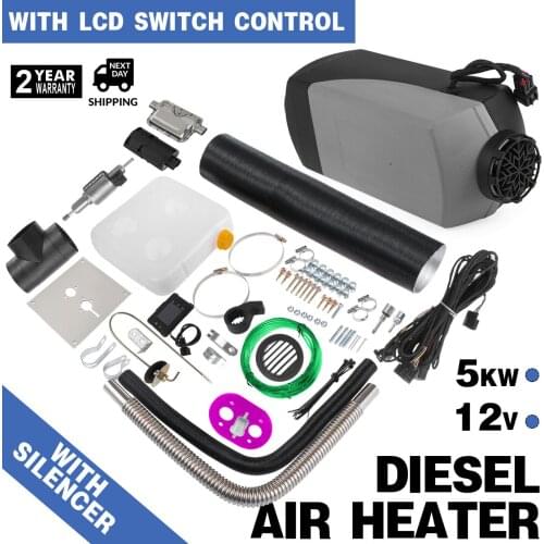 5KW 5000W 12V Diesel Air Heater Air Heater Diesel Heater Set for Motorhomes, Trucks