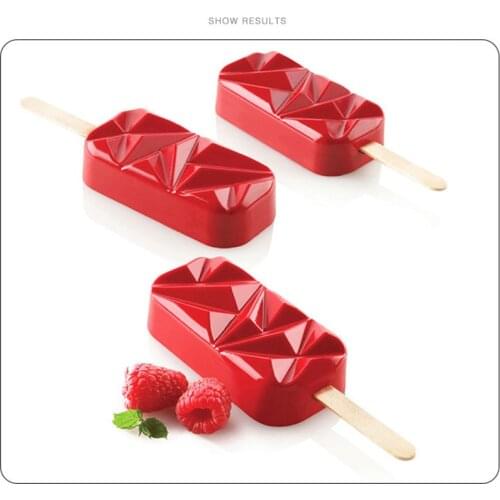 2021 New Style Summer Homemade Dessert Ice Cube Tray Popsicle Barrel DIY Mold Freezer Juice 4 Hole Silicone Ice Cream Mould