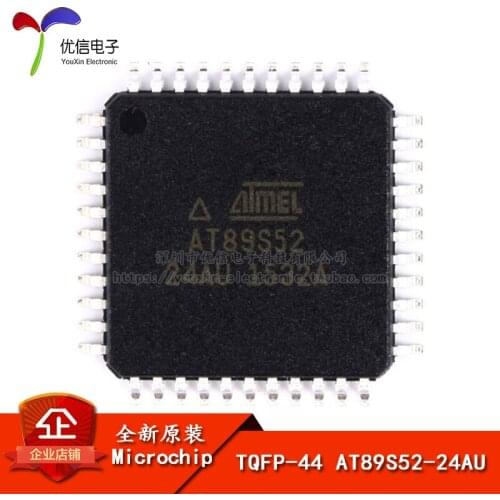 Original genuine patch AT89S52-24AU 8 bit flash microcontroller 8051 TQFP44