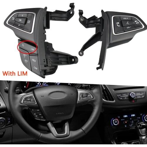 Original For Ford Focus MK3 2015-2017 Kuga 2017 Cruise control switch Multifunction steering wheel button Bluetooth audio button