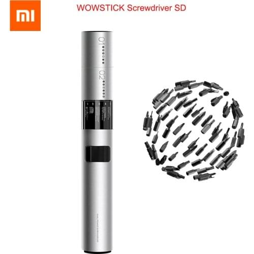 Xiaomi WOWSTICK Screwdriver SD 36 Bits 3LED Lithium Battery Rechargeable Screw driver Kit Magnetic Suction One Button Design