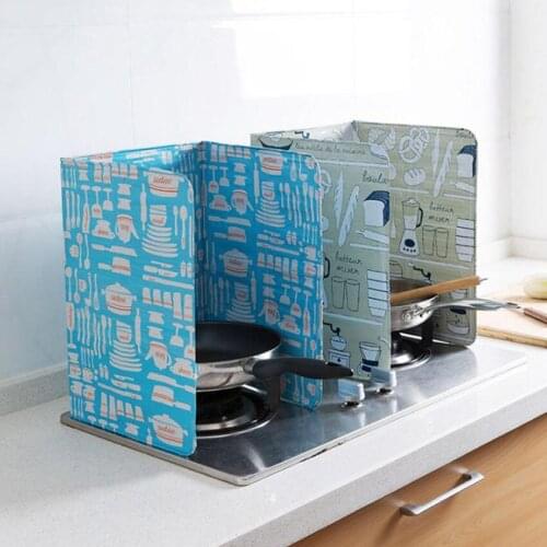 Kitchen Oil Aluminium Foil Plate Cooking Insulate Splash Proof Baffle Plate Foil Insulation Board Gas Stove Oil Splatter Screens