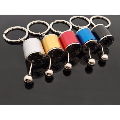 Dropship Car Auto Gear Shift Keychain Modified Turbo Keychains Gear Head Key Chain Wave Box Keyring Car Brake Pattern Keychain