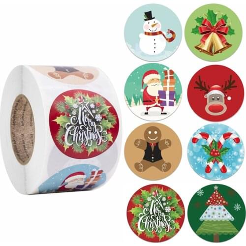 Merry Christmas Decorations For Home Christmas Sealing Stickers 2020 Christmas Ornament Navidad Noel Xmas Gifts New Year 2021