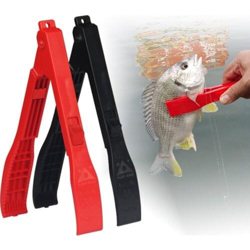 Fish Grip Clamp Holder Controller Plastic Fishing Body Tongs with Lock Switch Fishing Gripper Grabber Catchers Fishing Tackles