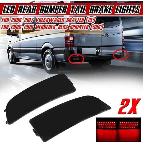 LED L+R Rear Tail Light Bumper Brake Light Reflector Fog Lamp for Benz W906 Sprinter Crafter A9068260140