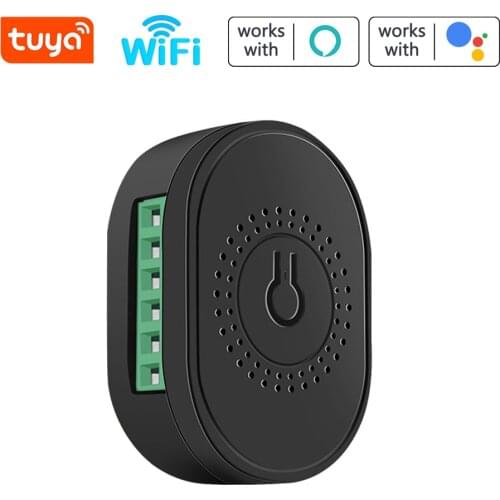 Tuya WiFi Intelligent Light Switch Module Mini Home Automation DIY Breaker 2 Way Timing Control Voice Control Switch
