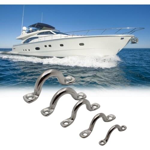 U-shaped Saddle Stainless Steel 316 Hump for Kayak Yacht Rigging Double End Bolt Snap Hook Marine Grade Boat Accessories