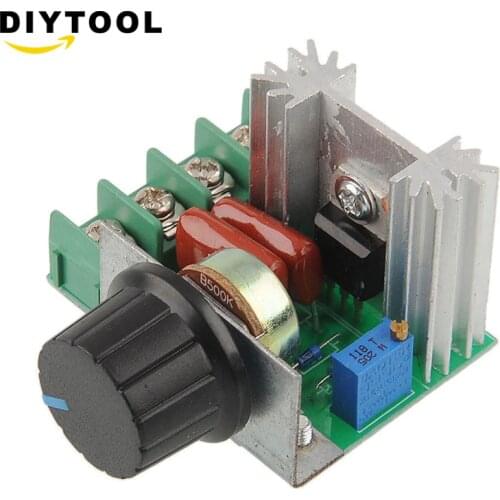 Smart Electronics 220V 2000W Speed Controller SCR Voltage Regulator Dimming Dimmers Thermostat Motor Controller