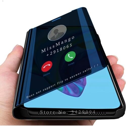 Smart Mirror Magnetic Stand Flip Coque For OPPO Reno 4 Lite Case Cover For OPPO Reno 4 Lite CPH2125 6.43'' Bracket Protect Shell