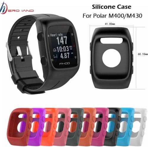 Smart Watch Universal Durable Protective Shell Perfect Fit For Polar M 430 Universal Silicone Protect Case For POLAR M400 M430
