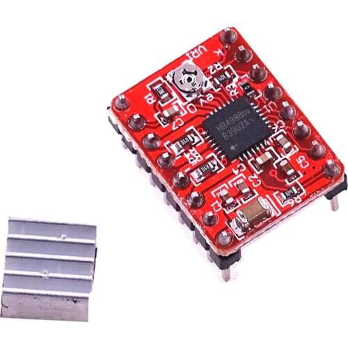 3D Printer Parts A4988 Stepper Motor Driver With Heat sink For SKR V1.3 1.4 GTR V1.0 RAMPS 1.4 1.6 MKS GEN V1.4 board
