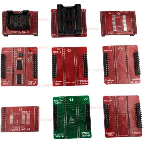 100% Genuine SN001 NAND Adapters TSOP32 TSOP40 TSOP48 SOP44 SOP56 adapter for MiniPro TL866II PLUS TL866A TL866CS Programmer