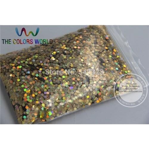 2MM Laser Red Gold Color Glitter Spangles ,holographic Color Sequins for nail art or Other DIY decora